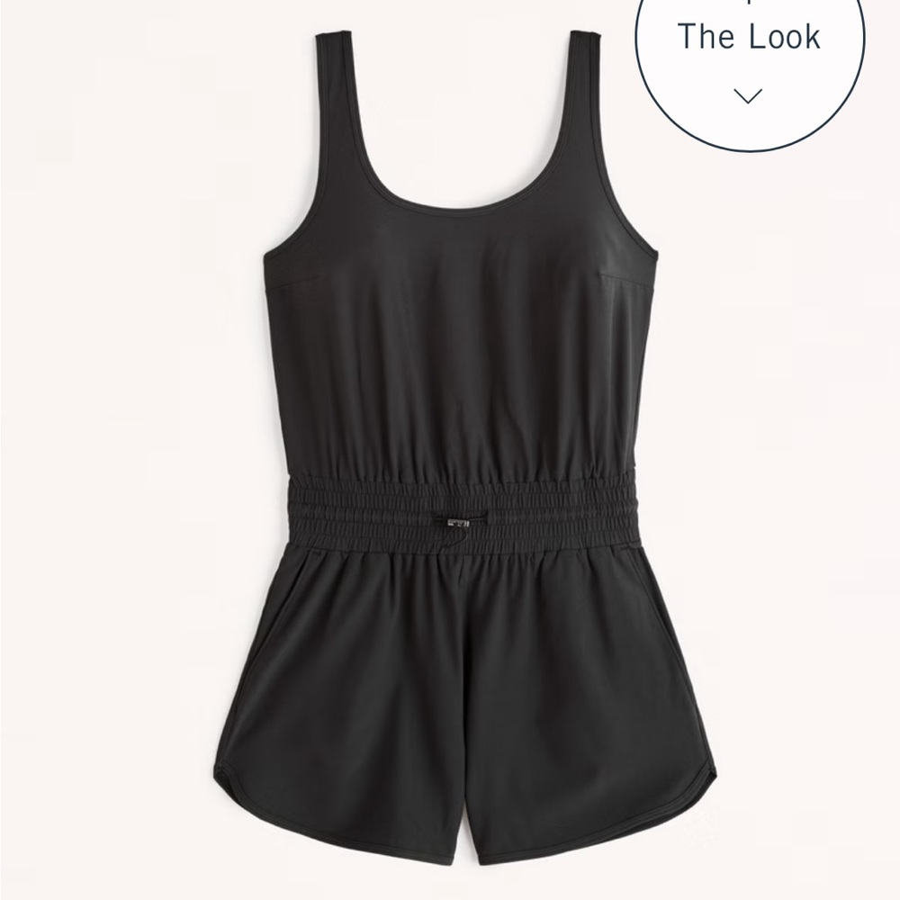 Abercrombie Traveler Romper, Black, Medium